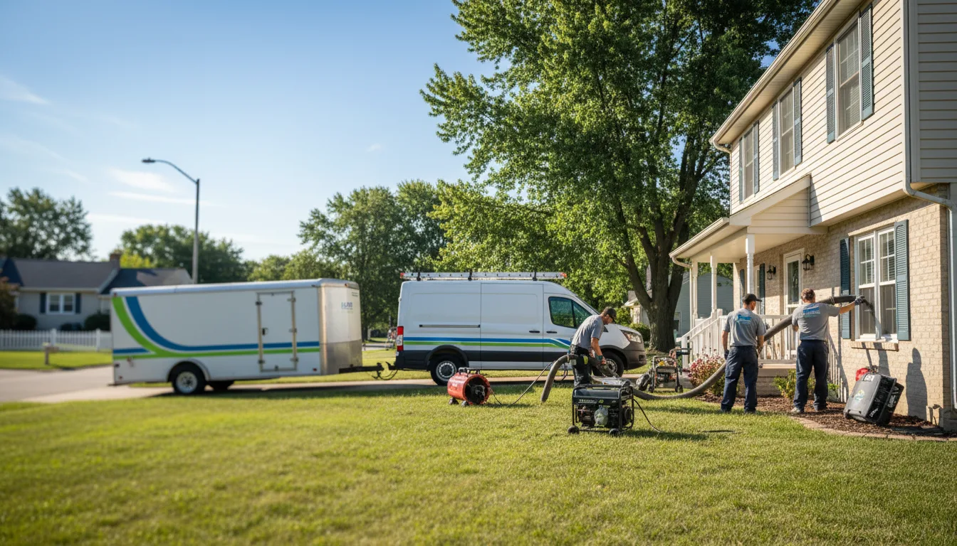 Flooded Basement Restoration And Cleanup With Repair in Coal City, IN near me